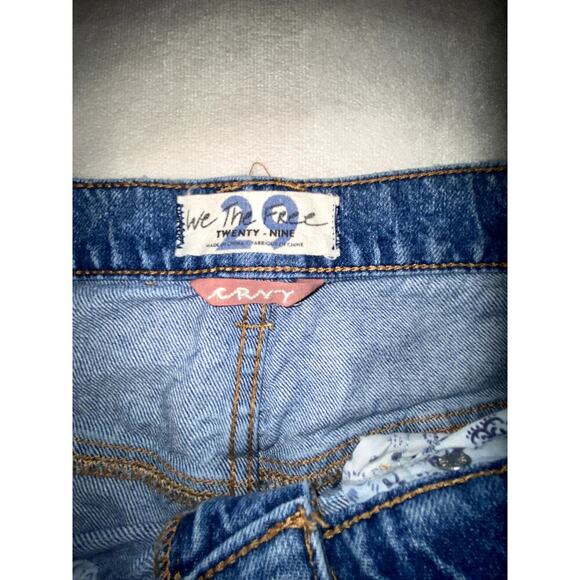 Free People CRVY Straight Shooter Distressed Jeans Size 29 - Picture 2 of 6